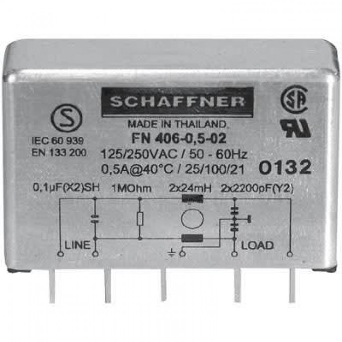Фильтр SCHAFFNER FN406-0.5-02 424452