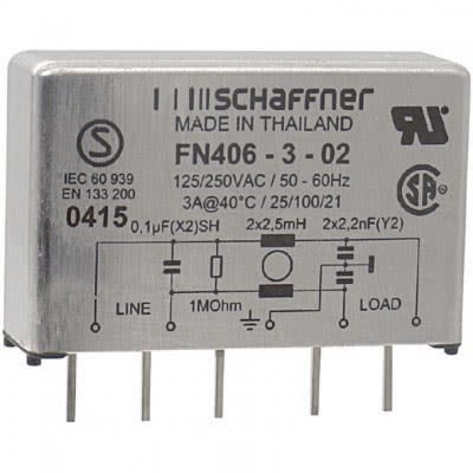 Фильтр SCHAFFNER FN406-3-02 424453